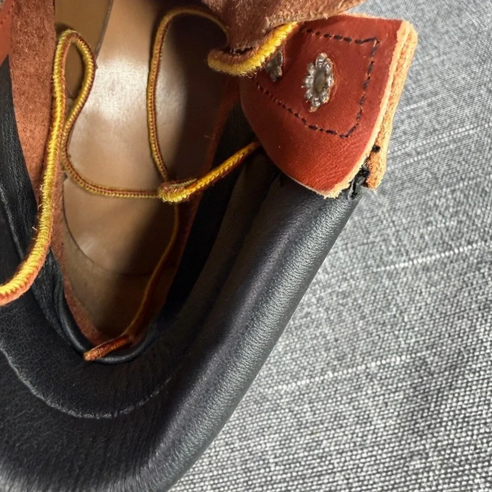 Red Wing Boots Men 6 E Oro Russet Leather Moc Toe SuperSole USA Made 8804